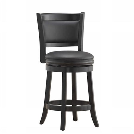 Newalthlete Boraam Augusta 24 Inch Fixed Seat Counter Stool - Black Finish NE47190